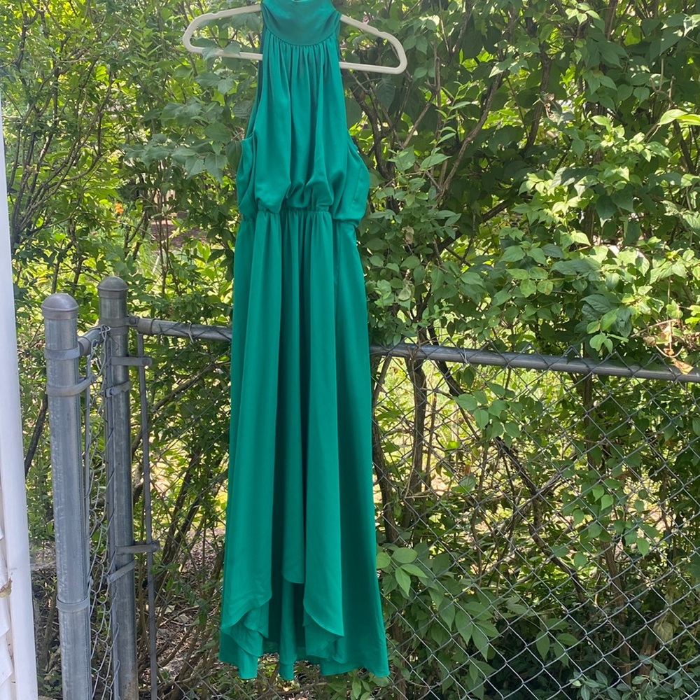 Green maxi dress. Can be formal for weddings etc